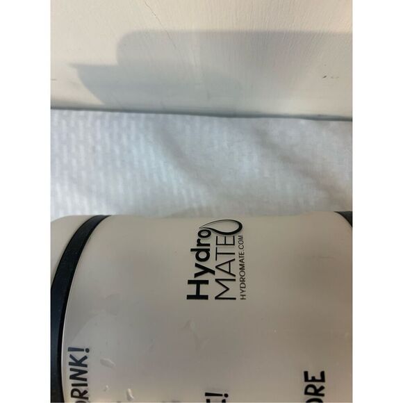 Hydromate Water jugs clear black writing time phrases with strap - Picture 5 of 5